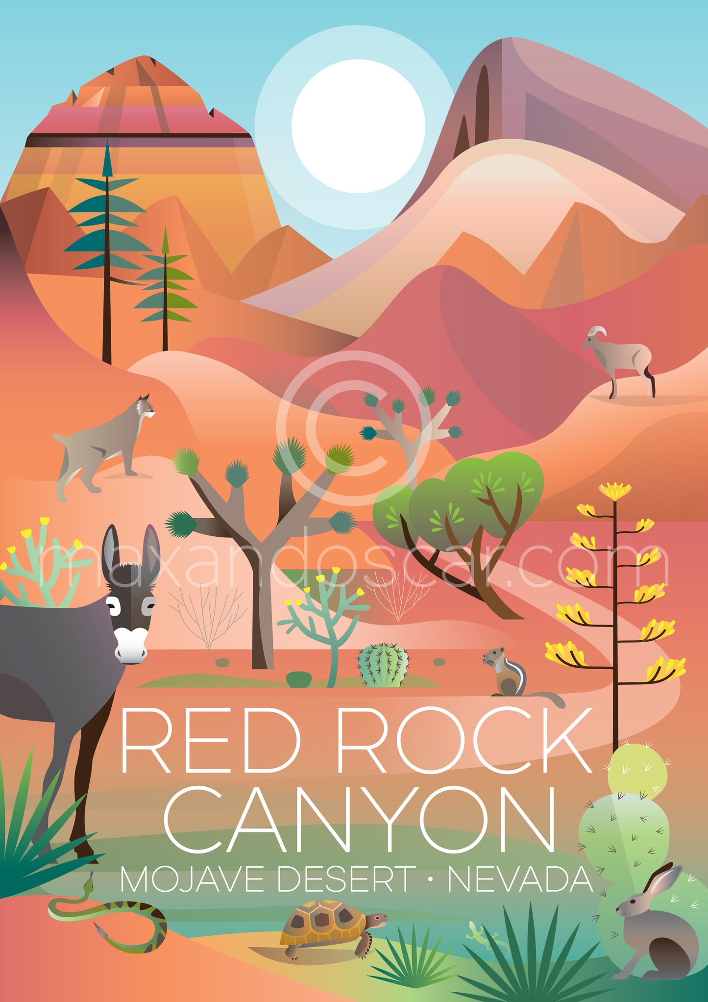 RED ROCK CANYON POSTCARD
