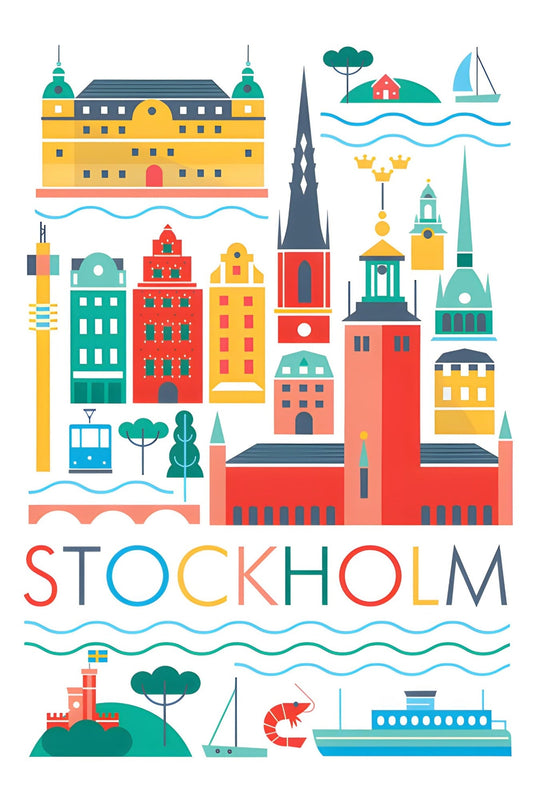 LTP - Stockholm Scandi Postkarte