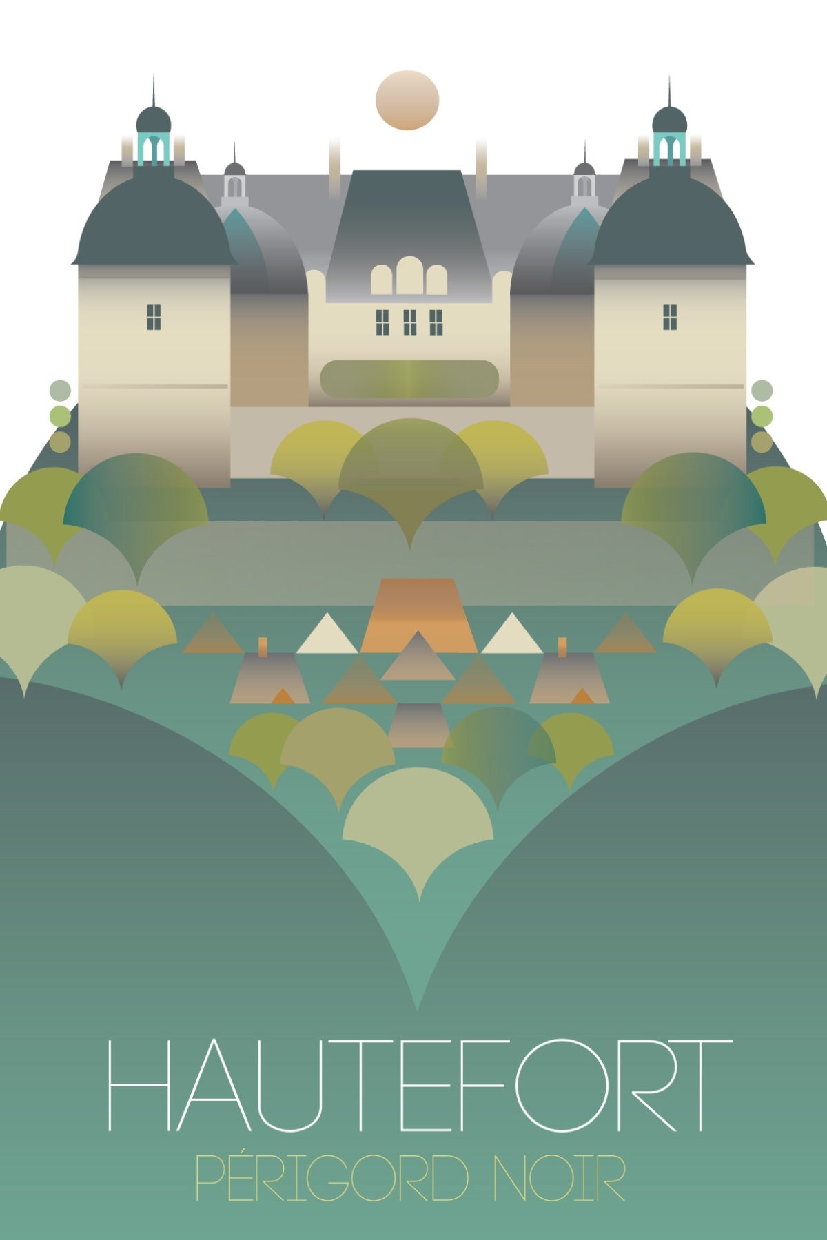 Hautefort, Perigord Noir Postcard