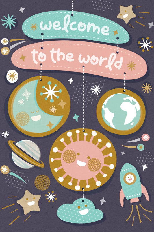 Welcome To The World Postcard