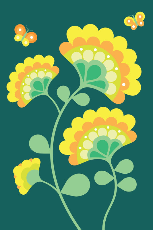Yellow Flower Postcard