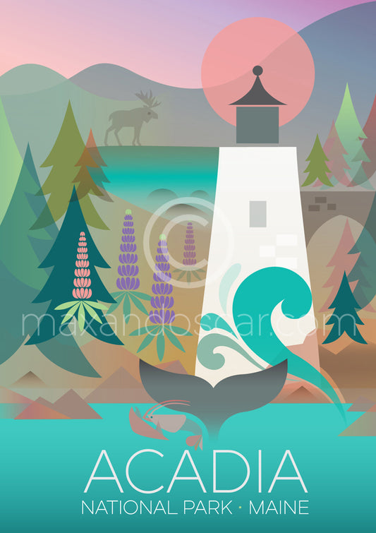 Acadia National Park Postcard