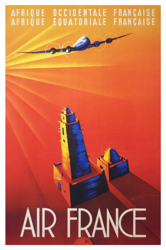 AFRIKA AIR FRANCE POSTKARTE