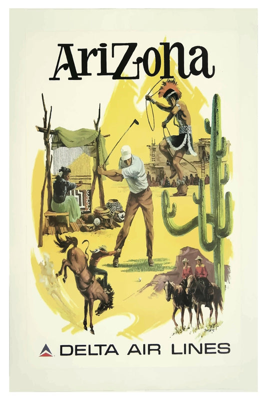 ARIZONA DELTA AIR LINES POSTKARTE