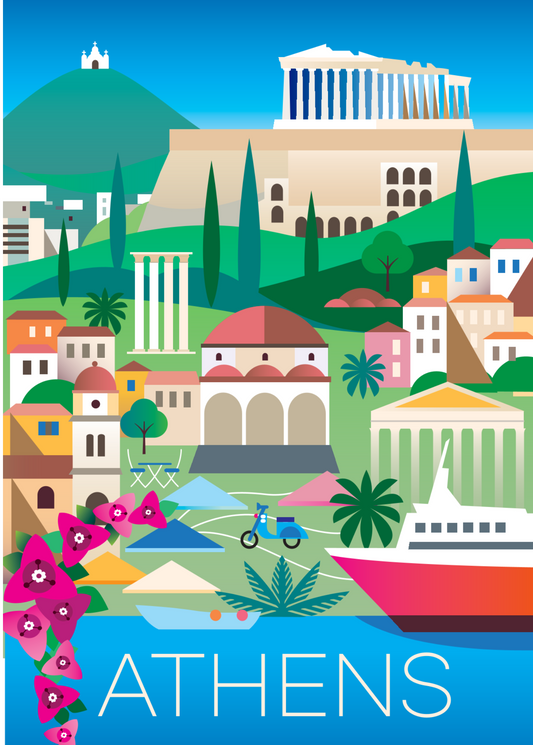 LTP - Athen Postkarte