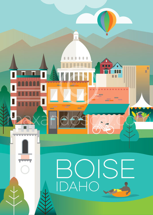 BOISE POSTKARTE