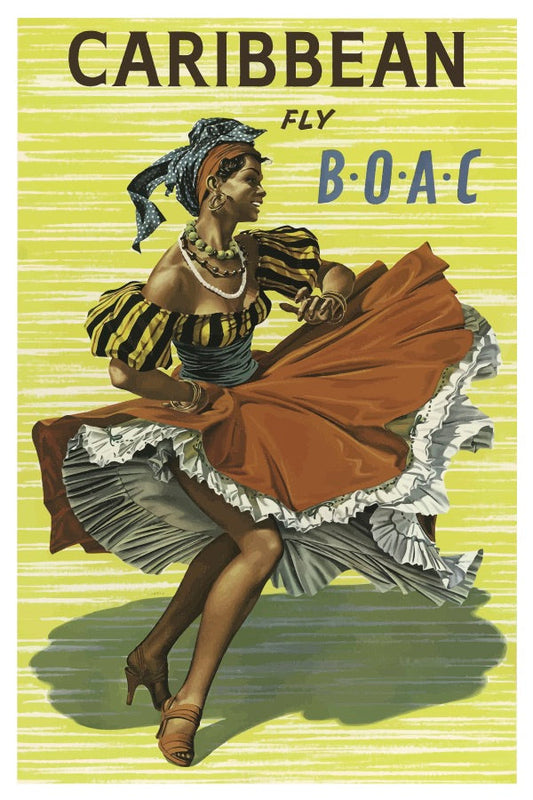 KARIBISCHE BOAC-POSTKARTE