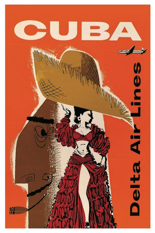 Postkarte von Cuba Delta Air Lines
