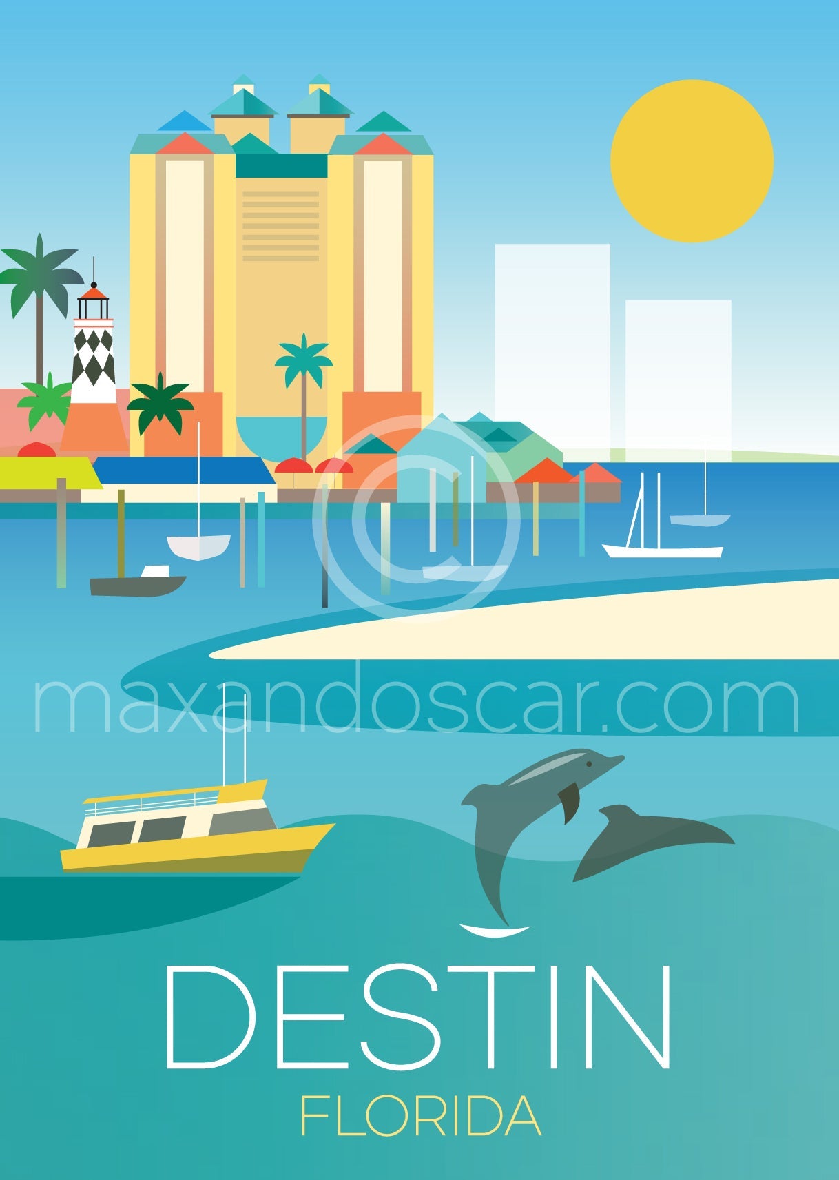 Destin, Florida Postkarte