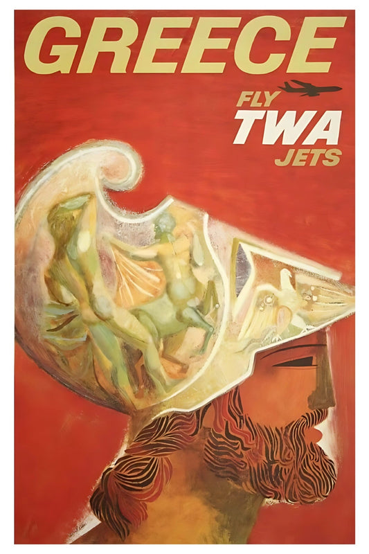 Greece TWA Postal Card