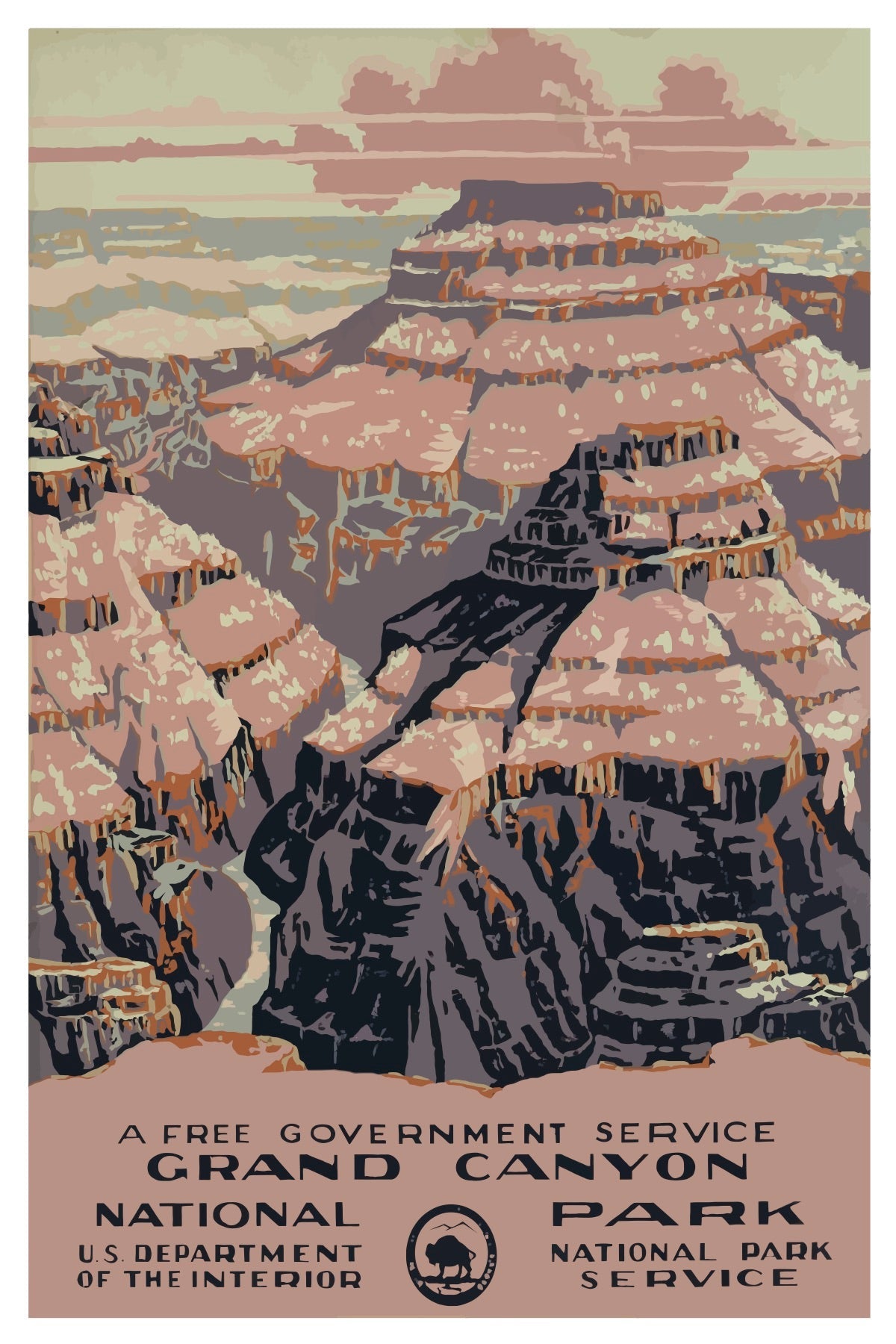 GRAND CANYON NATIONAL PARK POSTKARTE