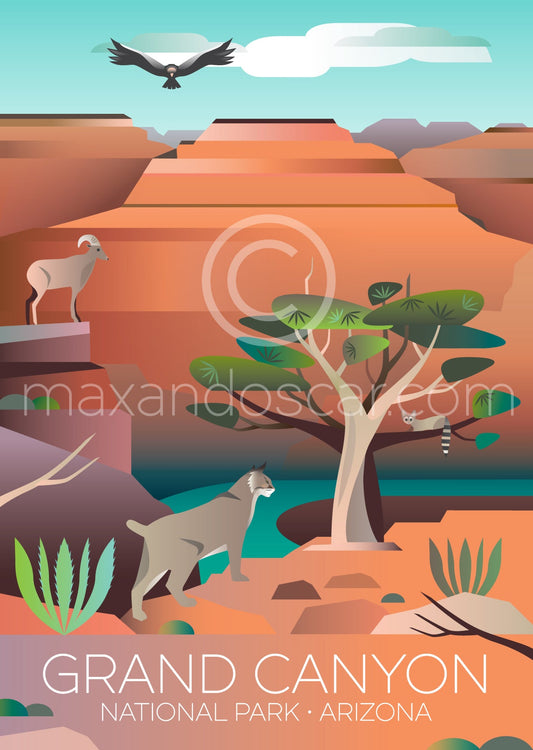 GRAND CANYON NATIONAL PARK 2 POSTCARD