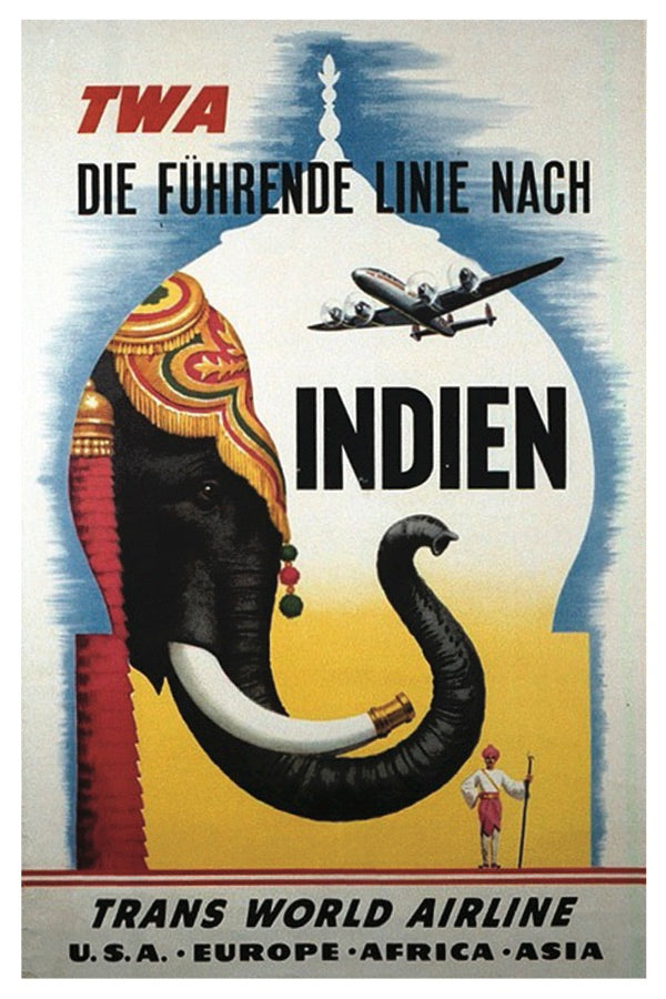 INDIEN TWA POSTKARTE (DEUTSCHLAND)