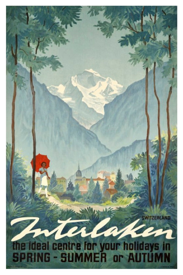 INTERLAKEN POSTKARTE