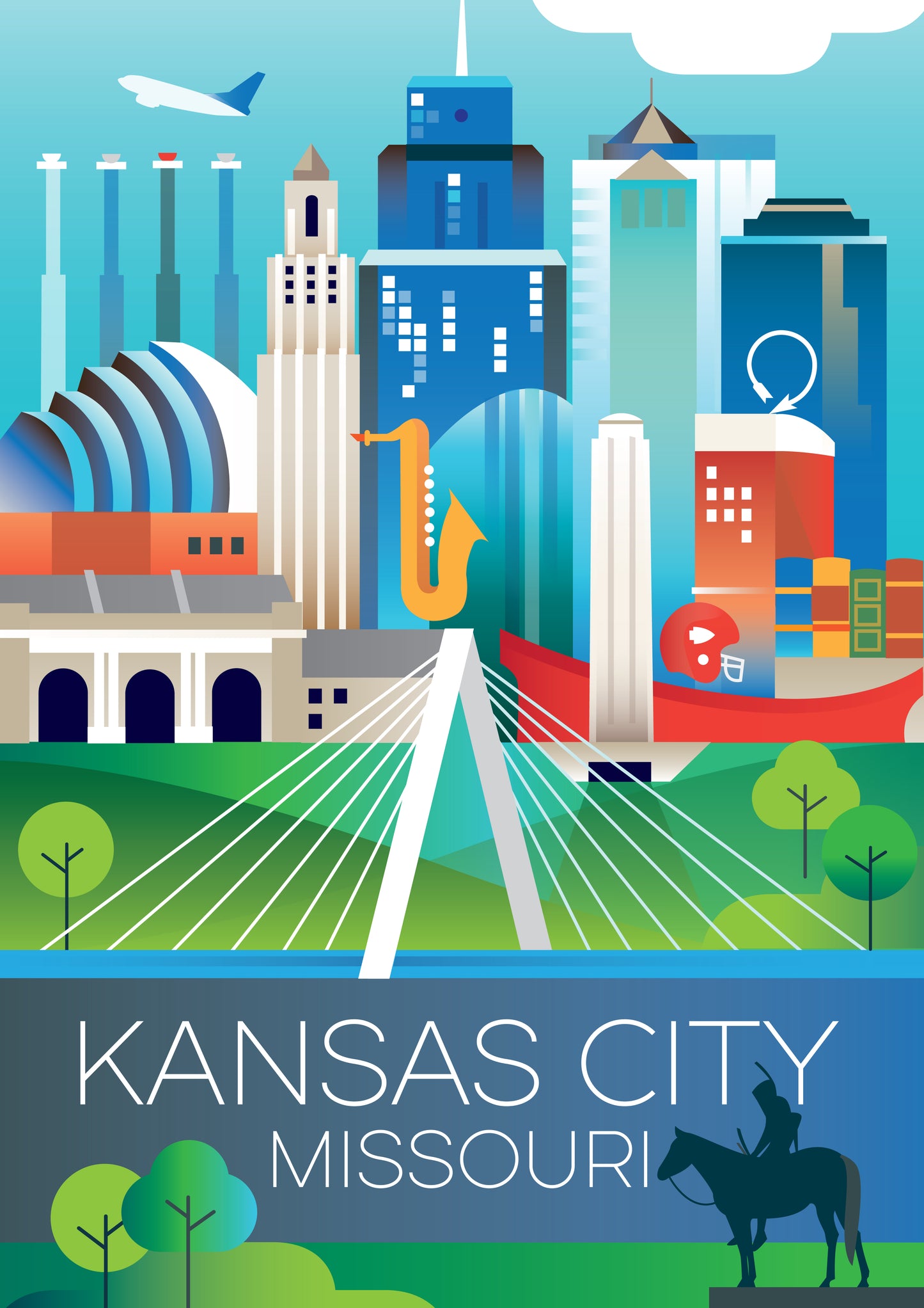 KANSAS CITY POSTCARD