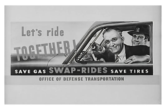 Let's Ride Together Postal Card