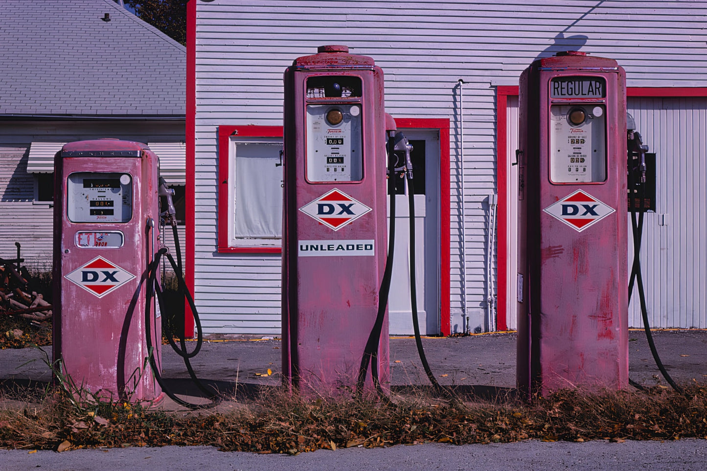 DX Petrol Pumps Postal Card