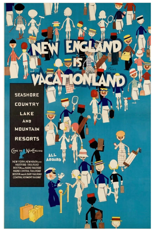 New England is Vacationland Postal Card
