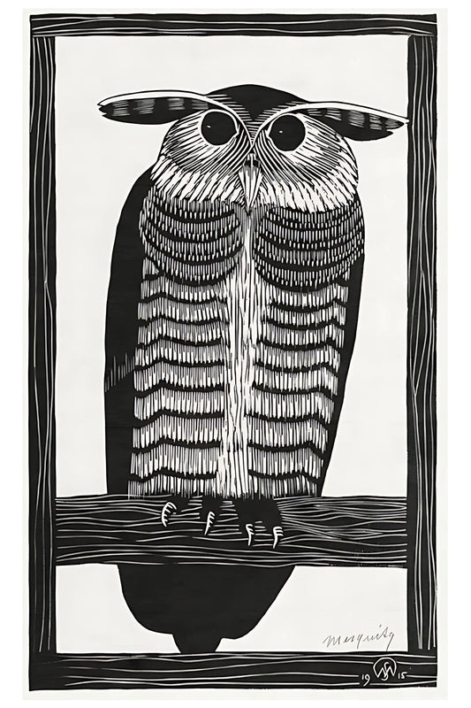 Owl Postal Card