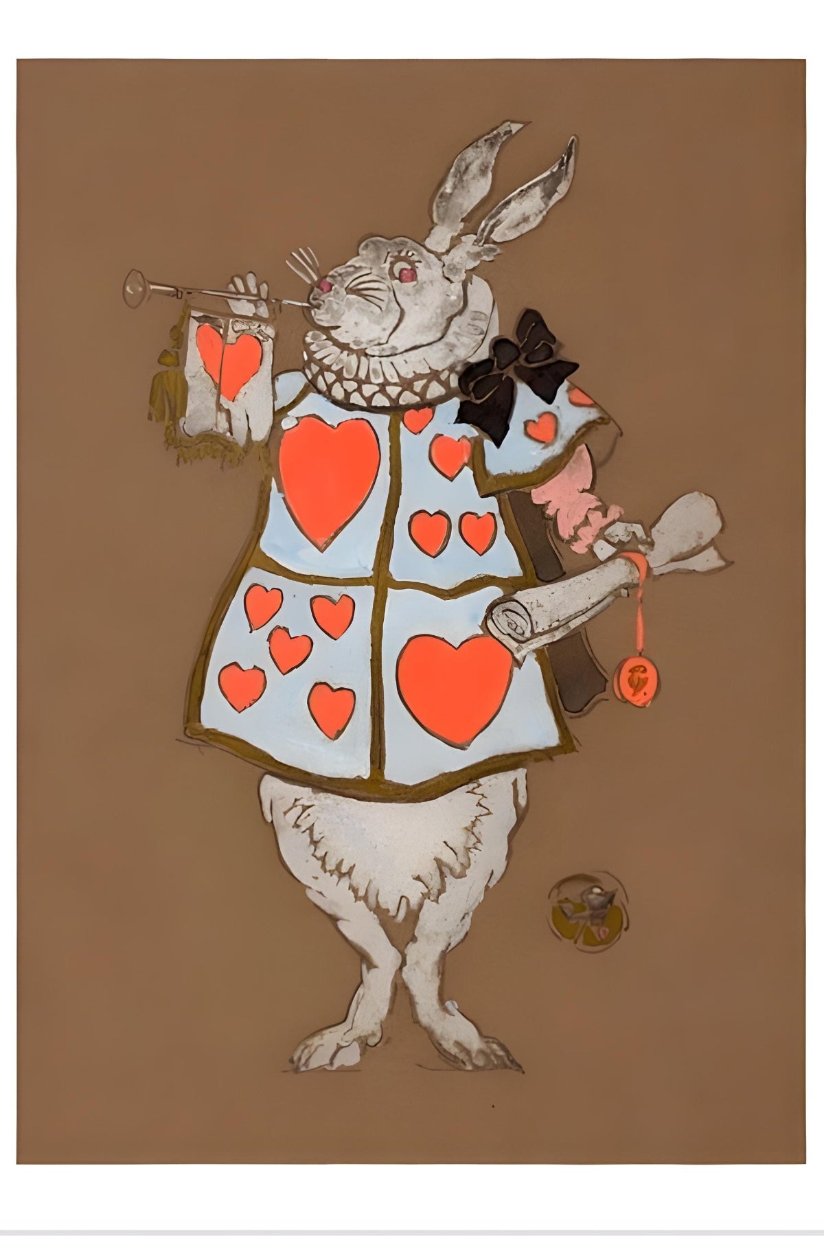 Alice's Rabbit Postal Card