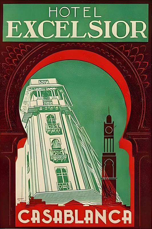 Hotel Excelsior Casablanca Postal Card
