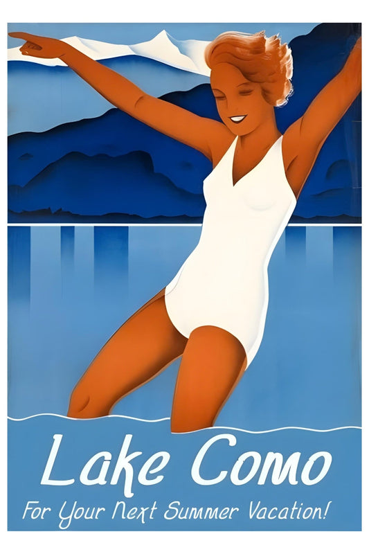 Lake Como Postal Card