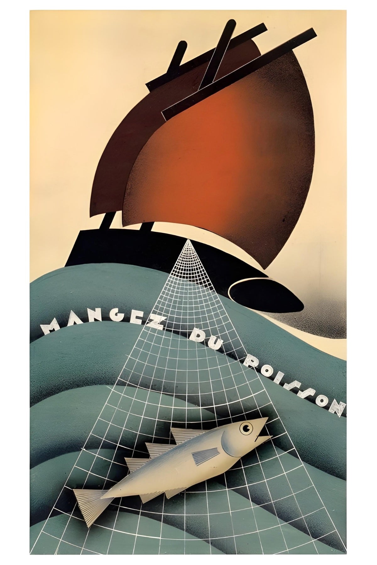 Mangez Du Poisson Postal Card