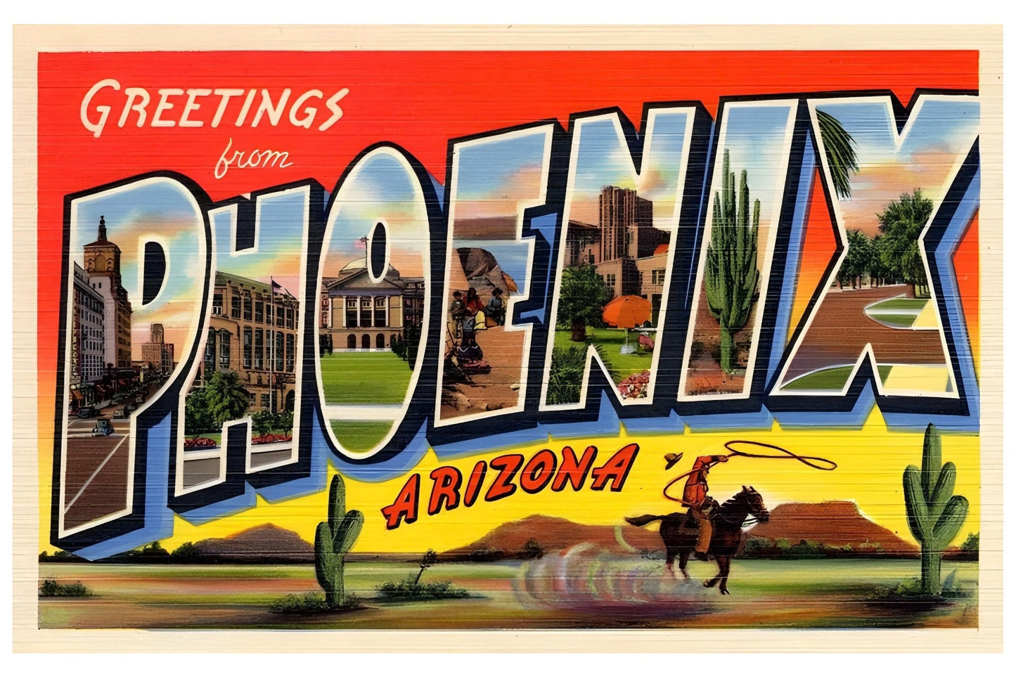 Greetings from Phoenix Postal Card