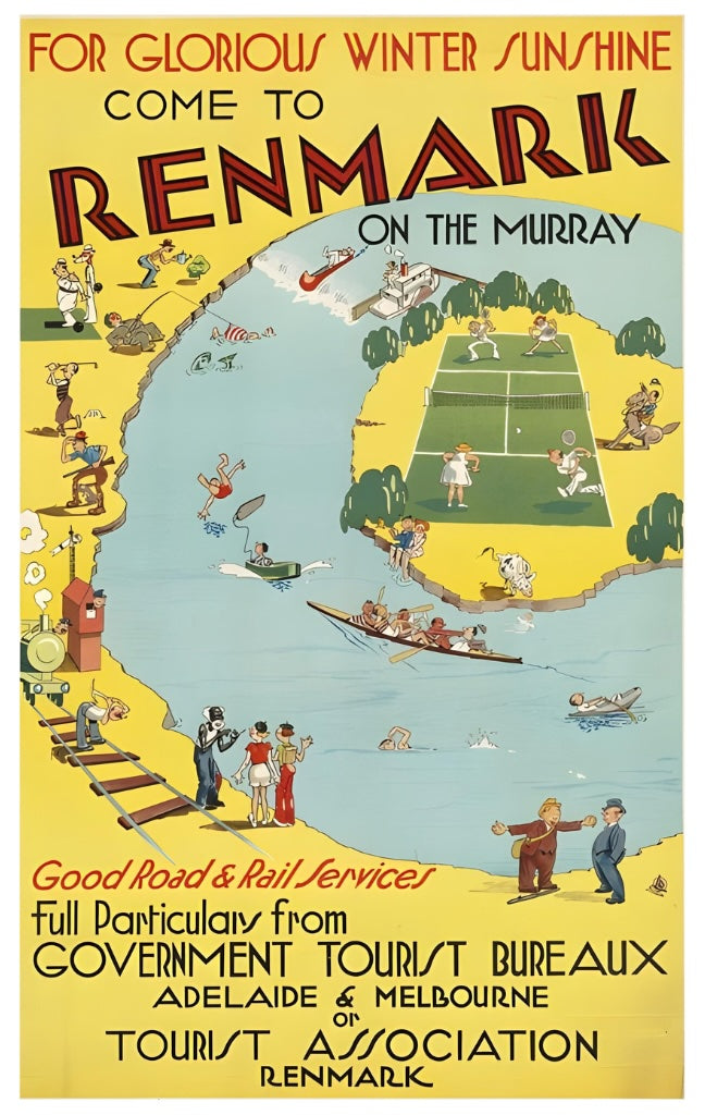 Come To Renmark Postal Card