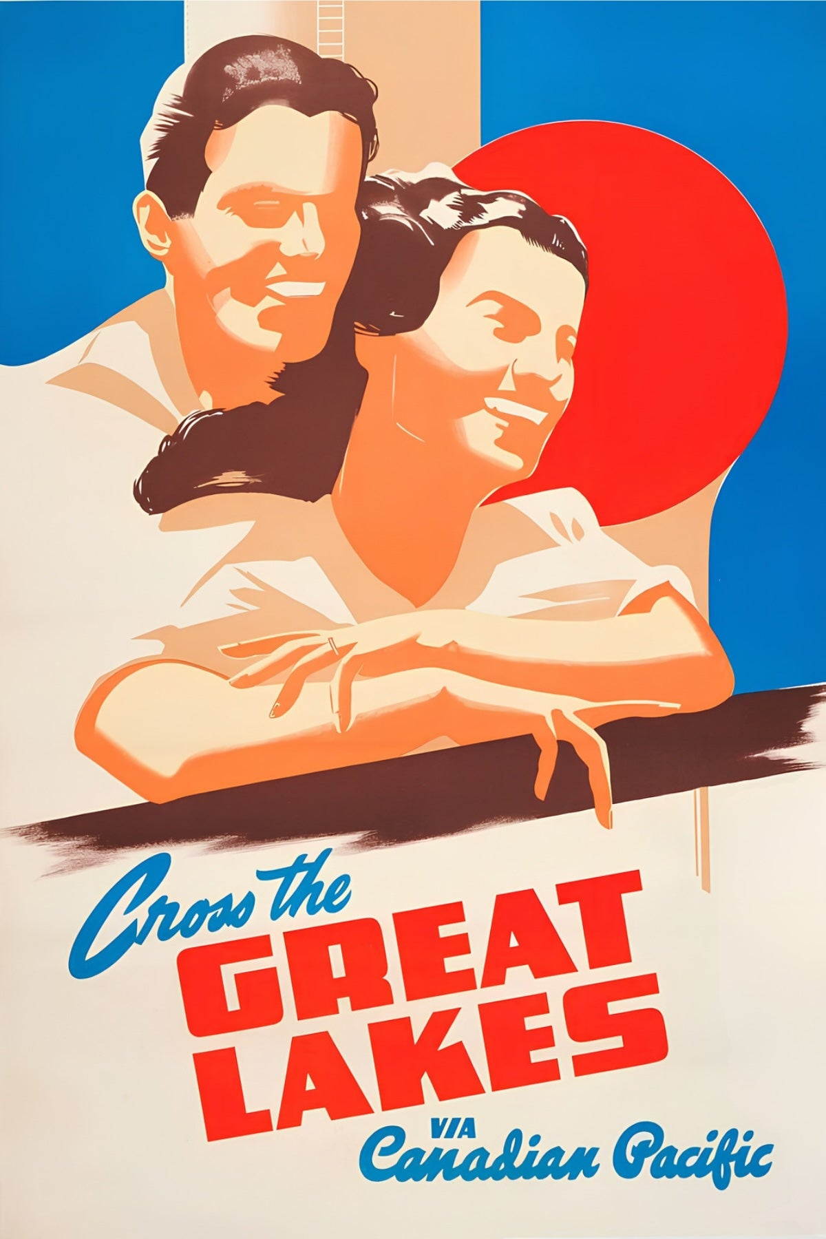 Cross The Great Lakes Postal Card