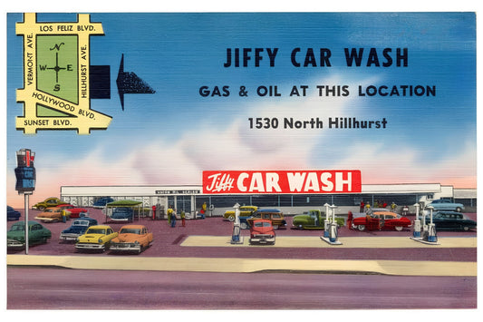 Jiffy Car Wash Postal Card