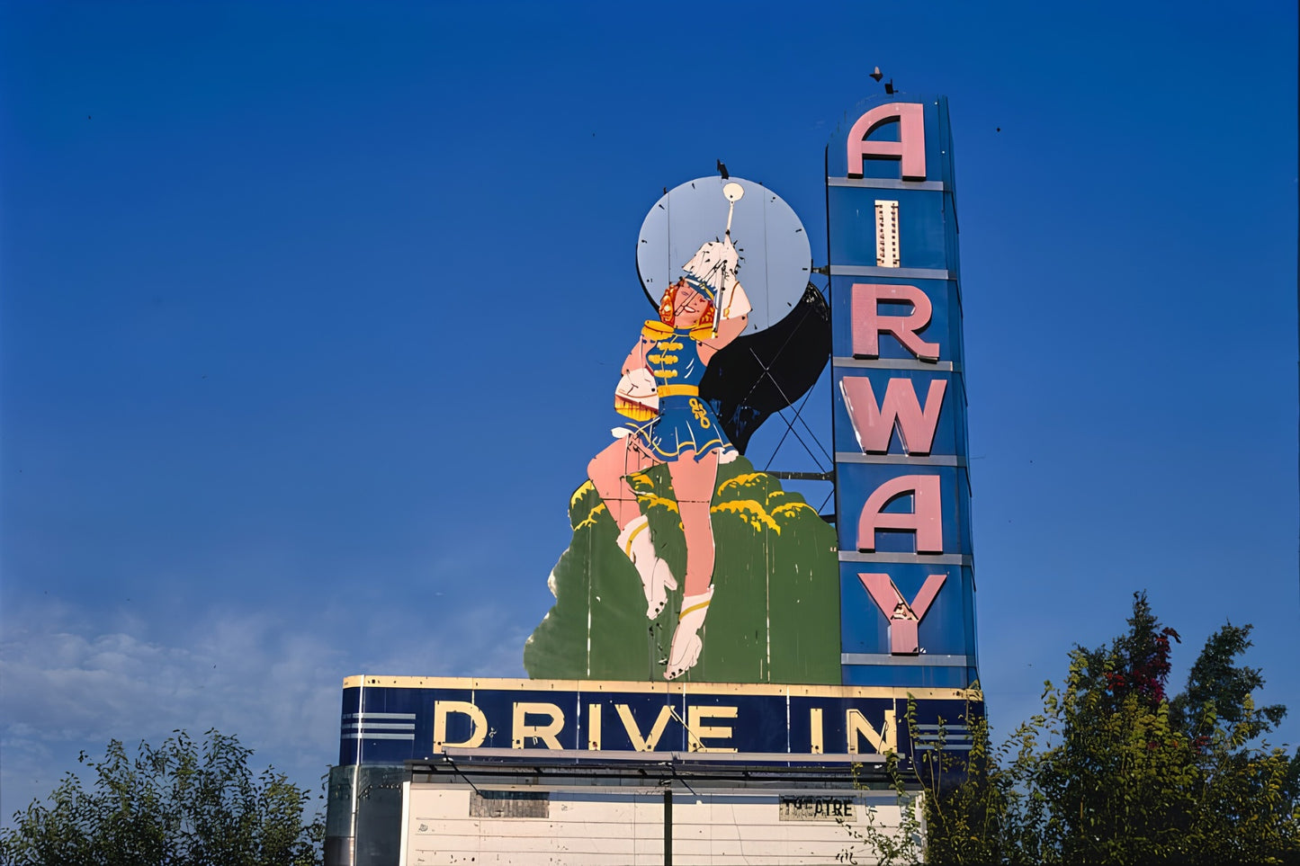 Airway Drive-In Postal Card