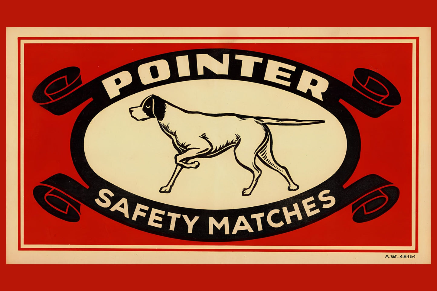 Pointer Safety Matches Postal Card