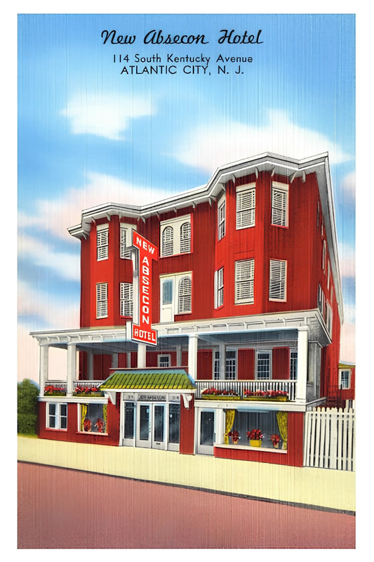 Absecon Hotel Postal Card