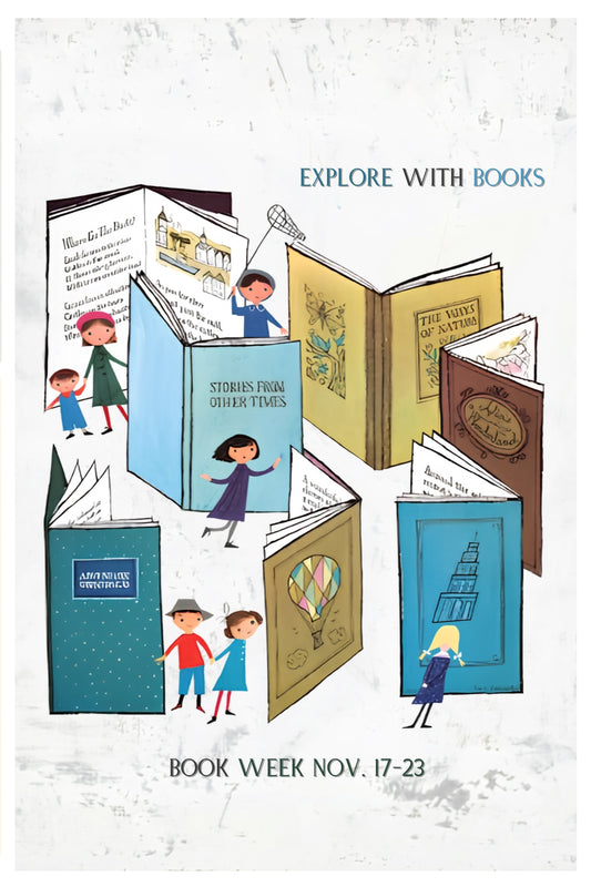 Explore With Books Postal Card