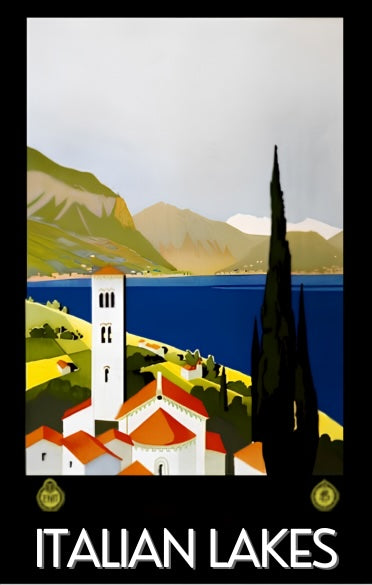 Italian Lakes Postal Card