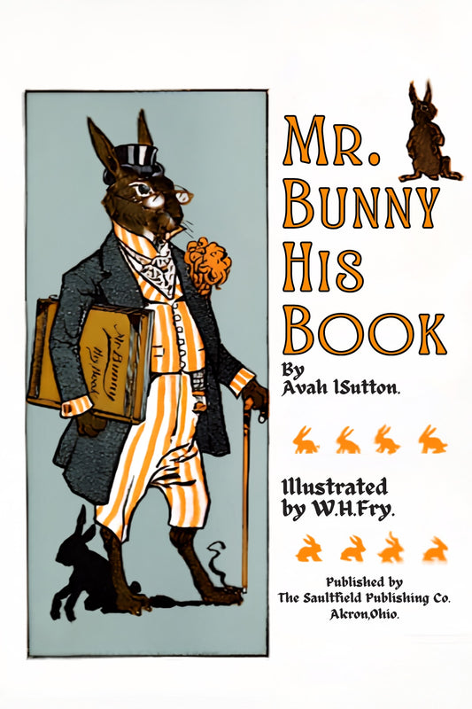 Mr. Bunny His Book Postal Card