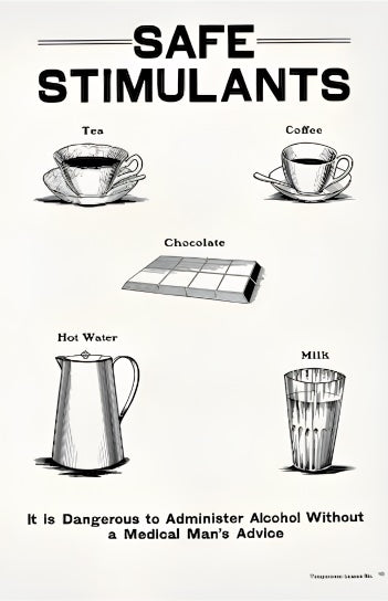 Safe Stimulants Postal Card