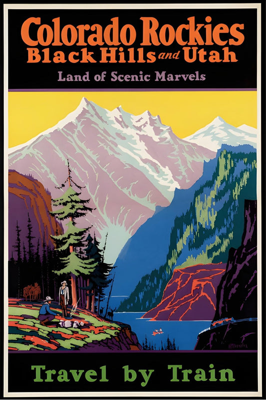 Colorado Rockies, Black Hills and Utah Postal Card