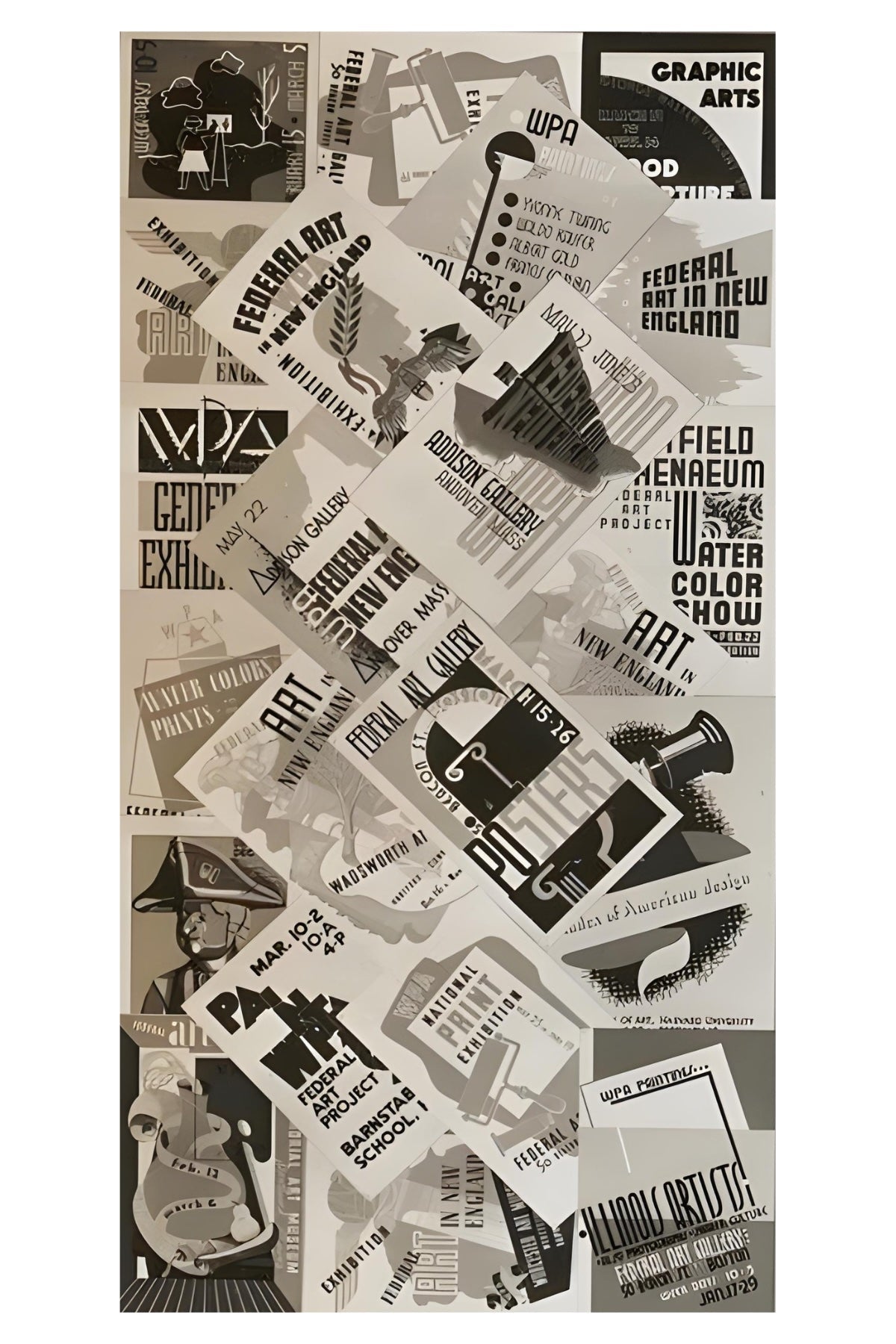 WPA Collage Postal Card