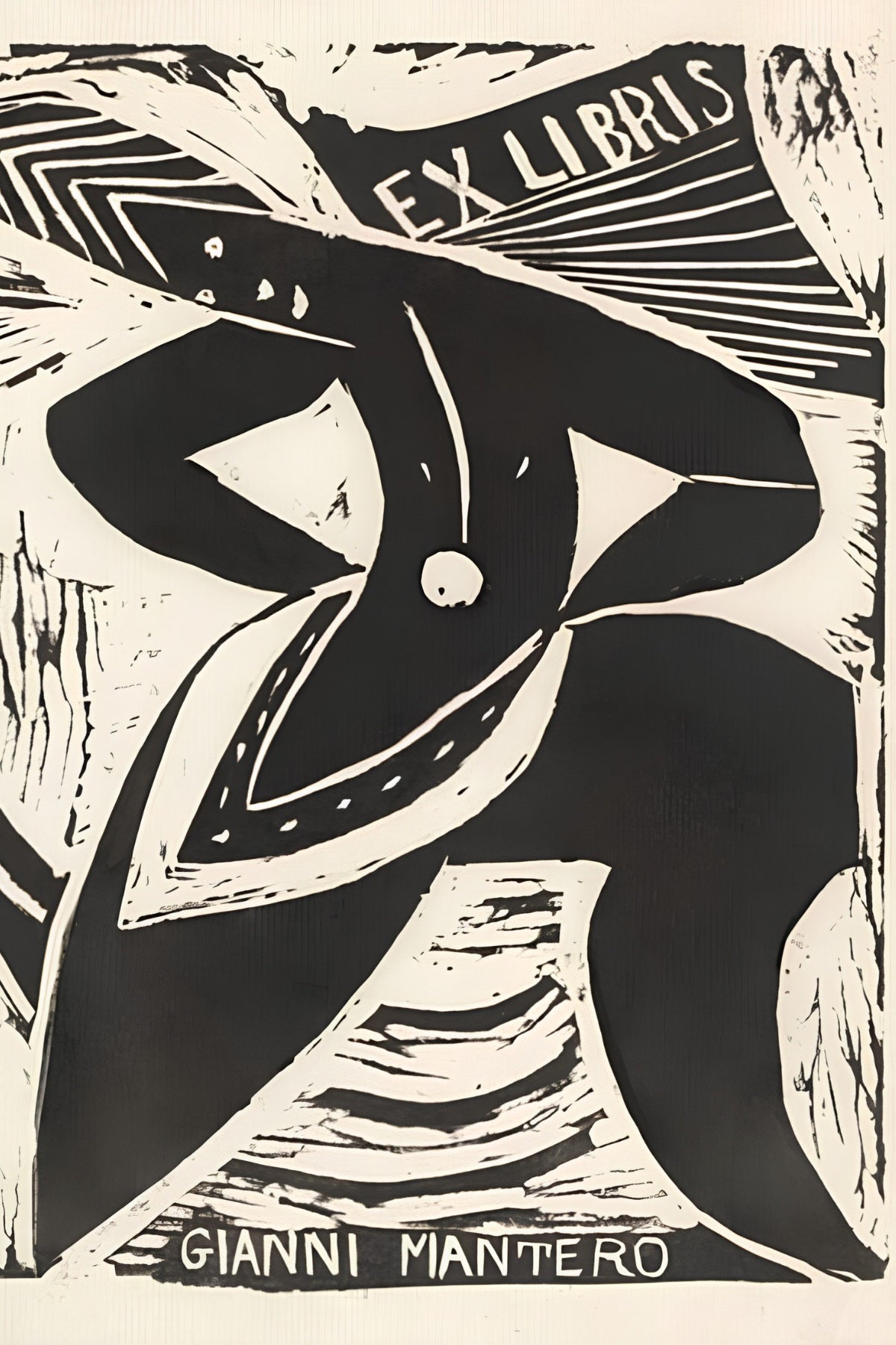 Ex Libris Postal Card
