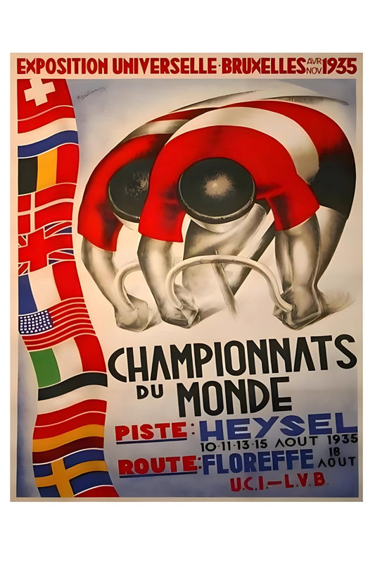 Championnats du Monde 1935 Postal Card