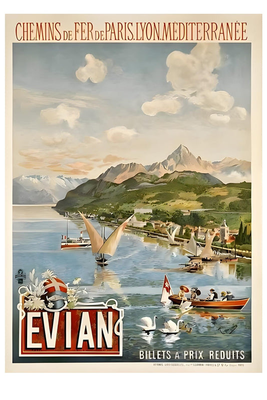 Evian Postkarte