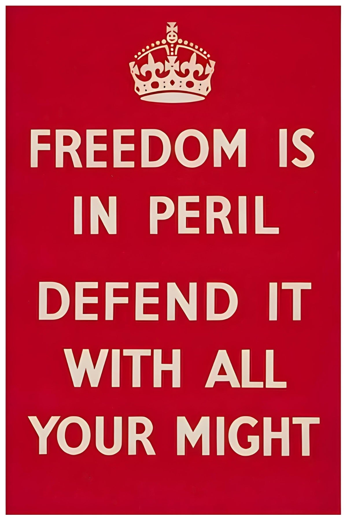 Freedom Is In Peril Postal Card
