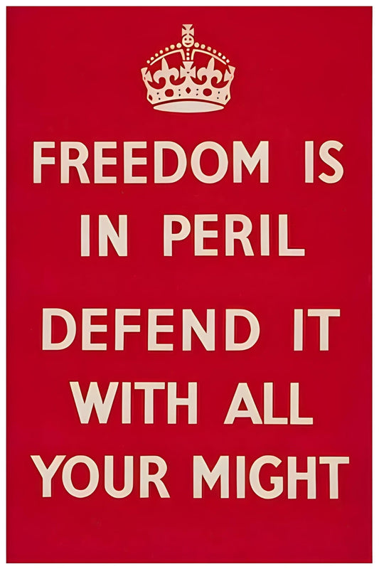 Freedom Is In Peril Postal Card
