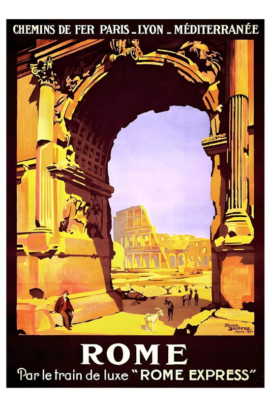 Rome Express Postal Card