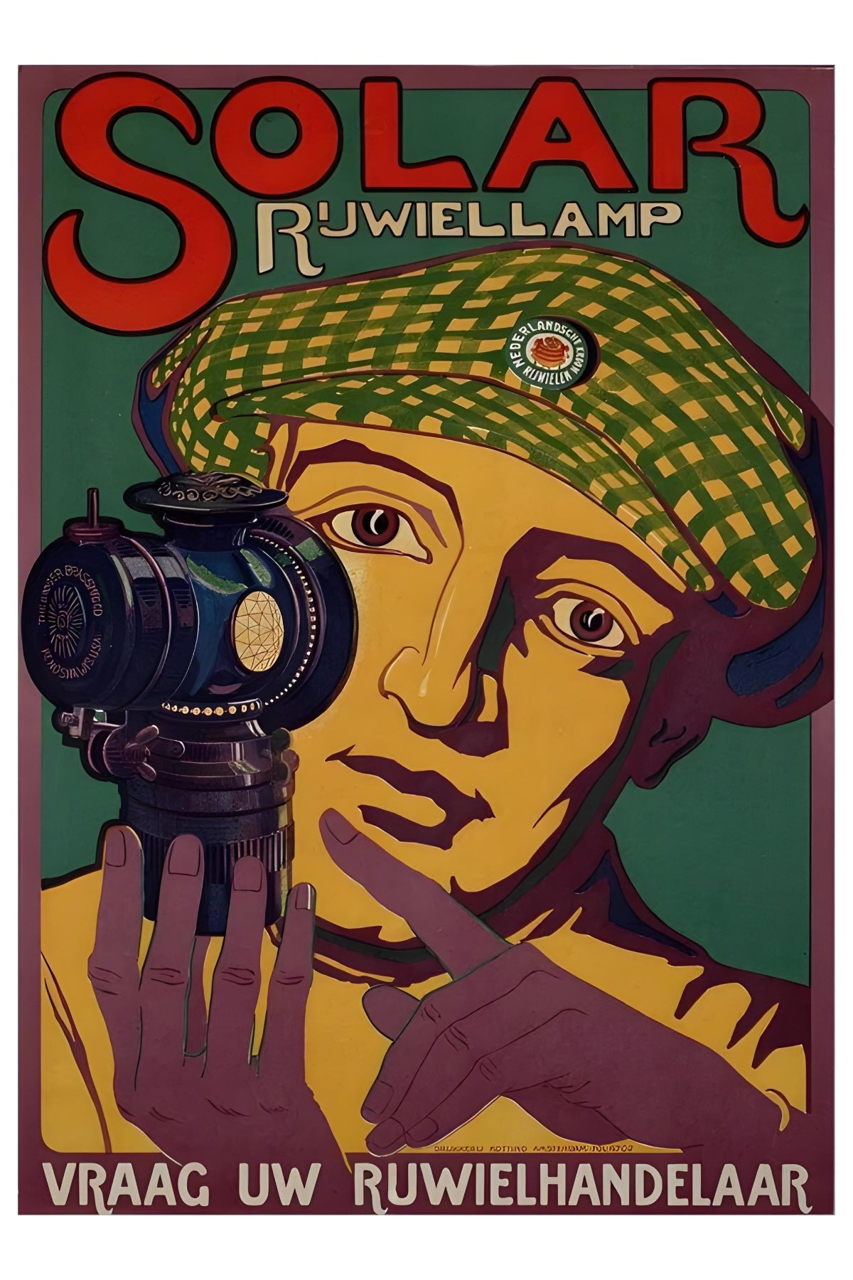 Solar Ruwiellamp Postal Card