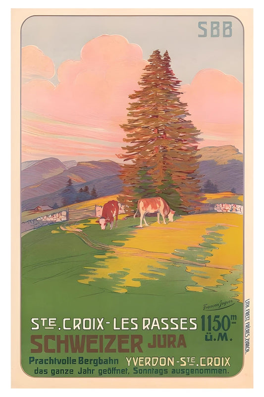 Saint Croix-Les Rasses Postal Card