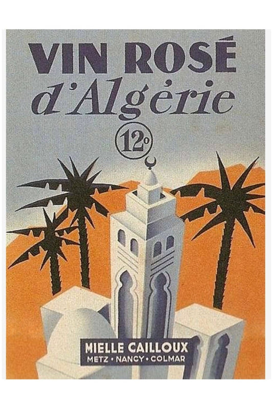Vin Rose d'Algerie Postal card