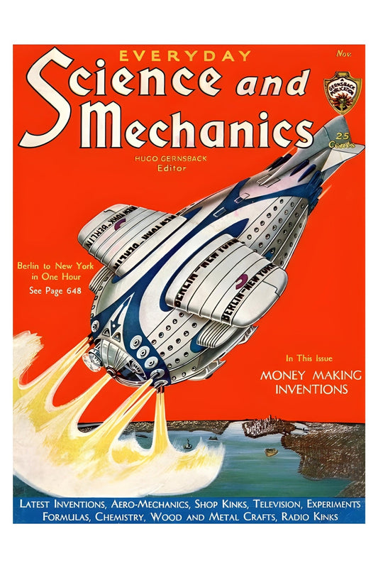 Science and Mechanics Postal Card